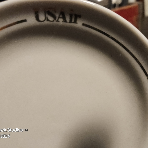 USAir Plate Set Abco China Brand Vintage Airplane Dishes - Picture 5 of 14